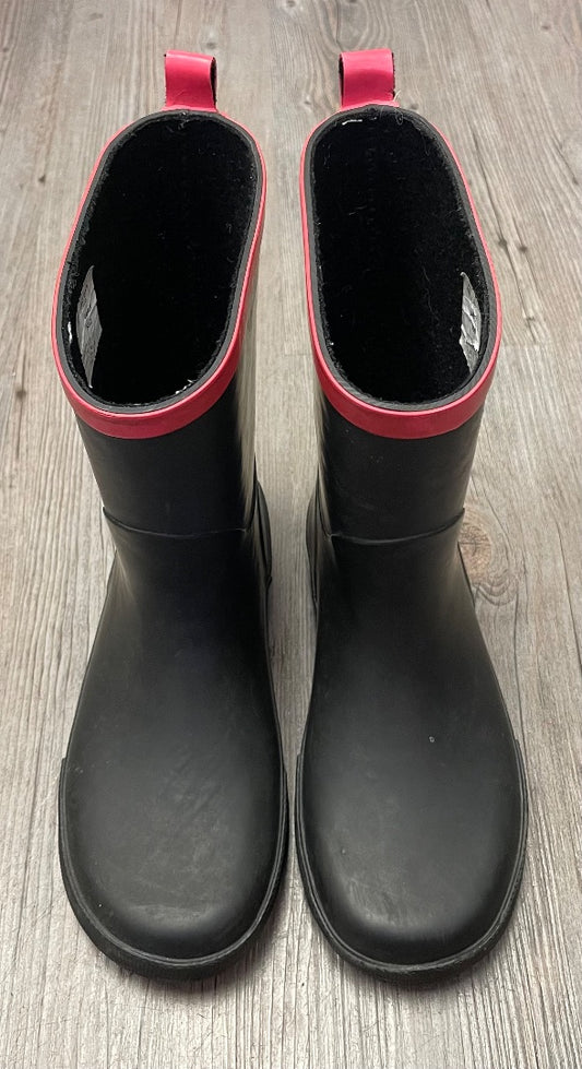 Black Ripzone Rainboots, 1Y