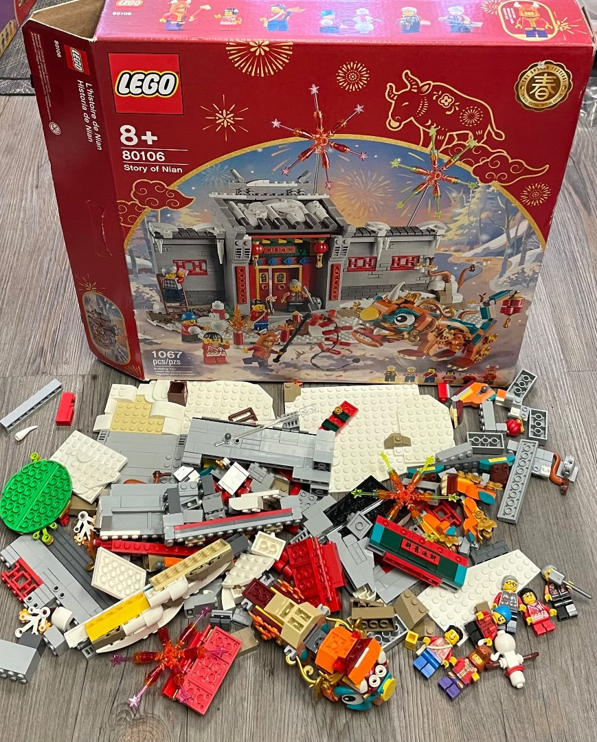 Multi Colour Lego 80106 Story Of Nian, 8Y+