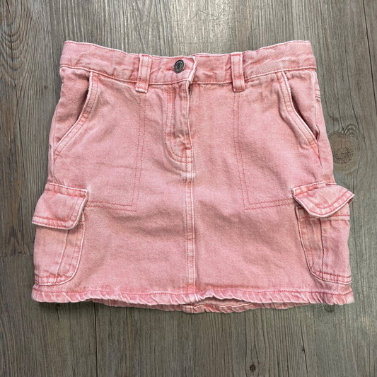 Pink Mo. Kids Adjustable waist Denim Skirt, 9-10Y