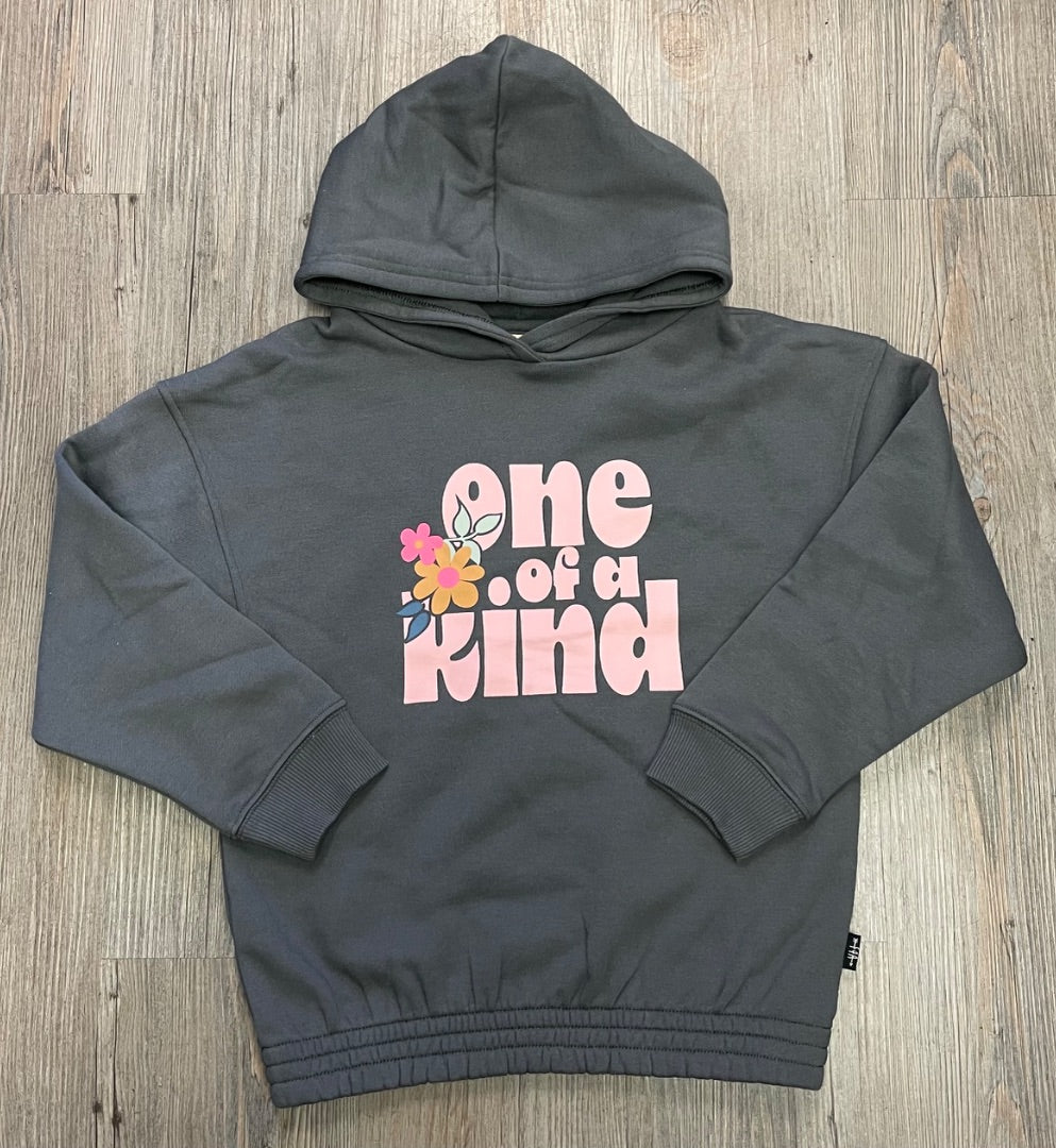 Charcoal F4A Jade Fleece Hoodie, 6Y