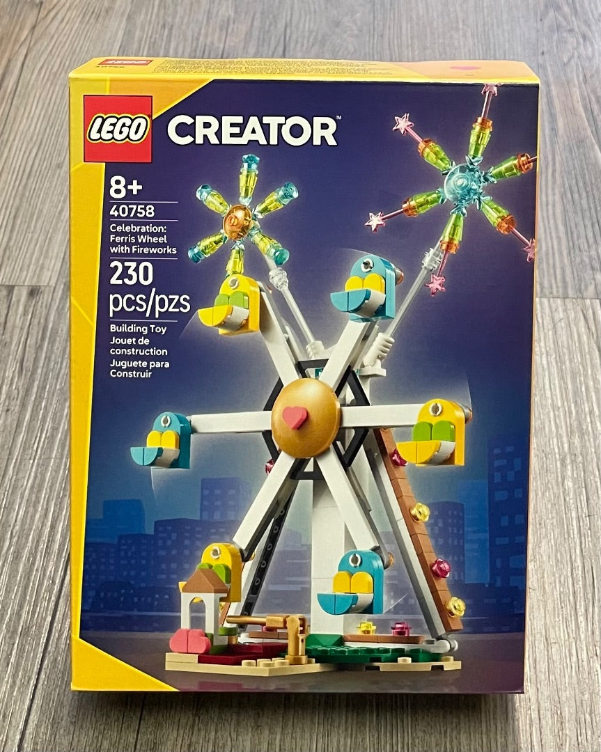 Multi Colour Lego Creator 40758 Ferris Wheel With Fireworks, 8Y+
