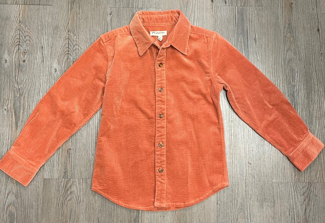 Burnt Orange Appaman Corduroy Jacket, 6Y