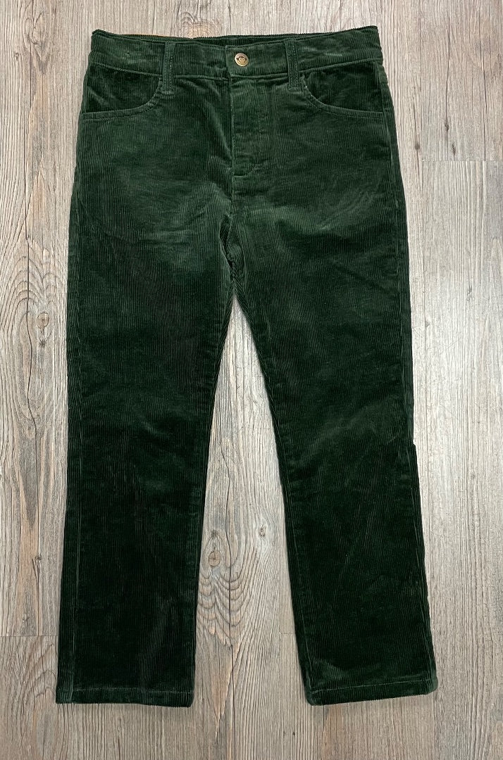 Green Appaman Corduroy Pants, 6Y