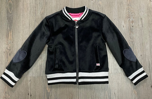 Black Appaman Velour lined Jacket, 3Y