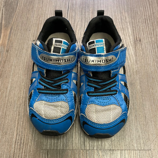 Blue Tsukinoshi Velcro Shoes, 9T