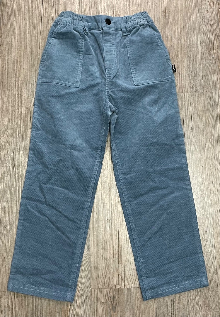 Slate Blue F4A Tidal Corduroy Pants, 6Y