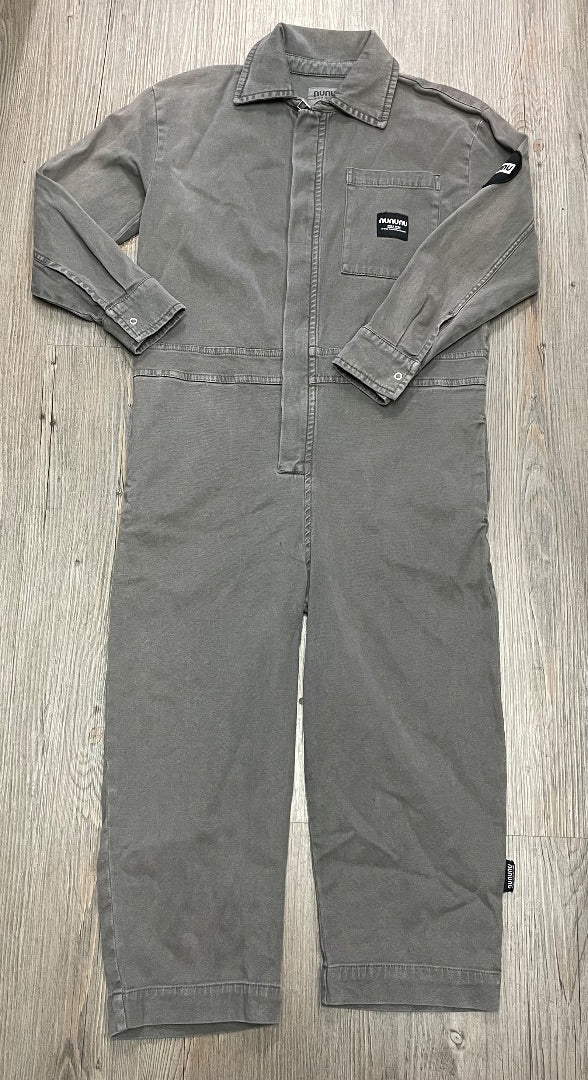 Grey NUNUNU Long Sleeves Overall, 6-7Y
