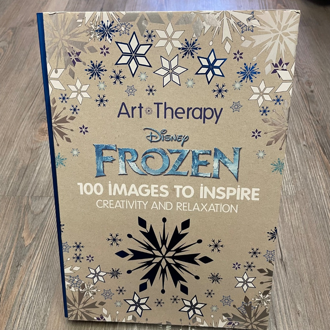 Blue Silver  Art Therapy Disney Frozen, Hardcover