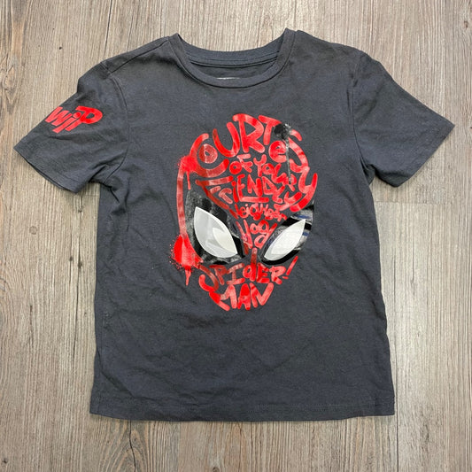 Grey  Spiderman T-Shirt, 5-6Y