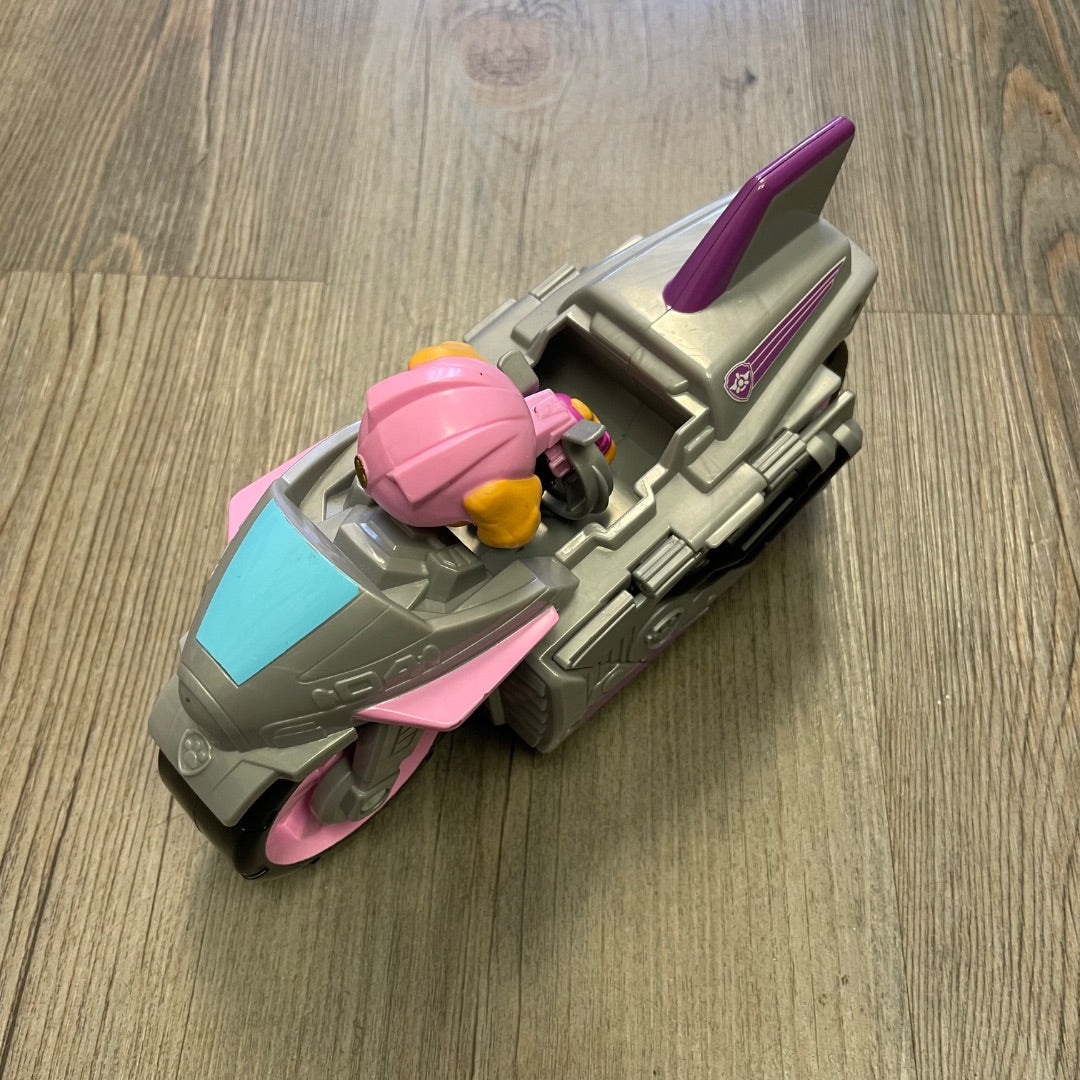 Pink  Paw Patrol Skye Moto Pops Deluxe Vehicle, Pre-owned