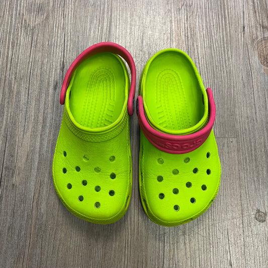 Lime Crocs Sandals Clog, 10T-11Y