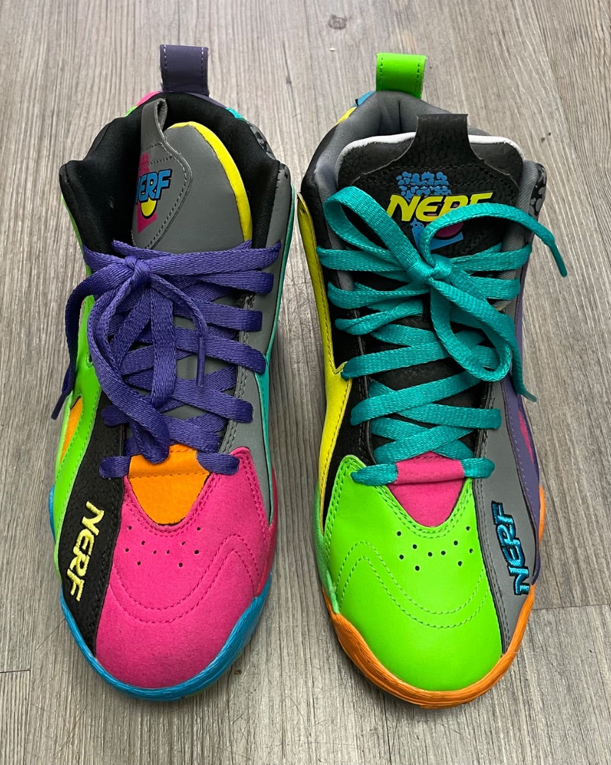 Multi Colour NERF basketball Shoes, 5Y