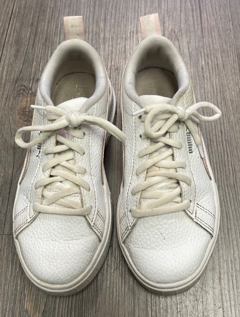 White Puma Lace Up Shoes, 13Y
