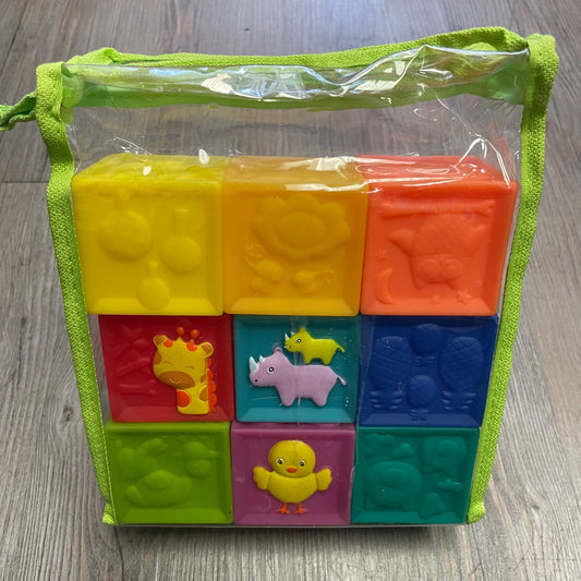 Multi Colour  Squeak & Stack Blocks, 6Y