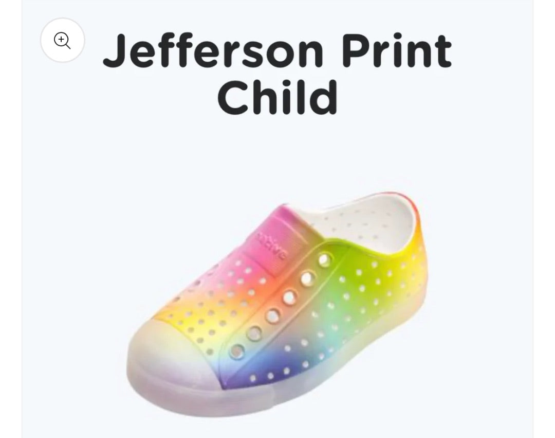Rainbow  Native Jefferson Child, C7