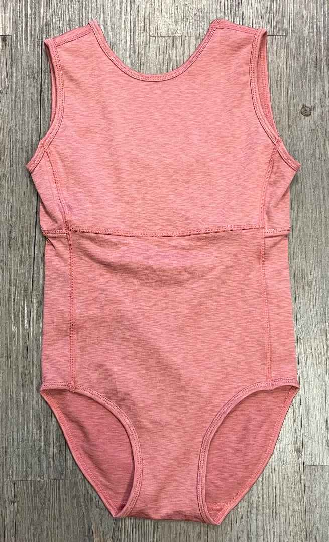 Heathered Lipstick Play X Rylee + Cru Keyhole Leotard, 8-9Y