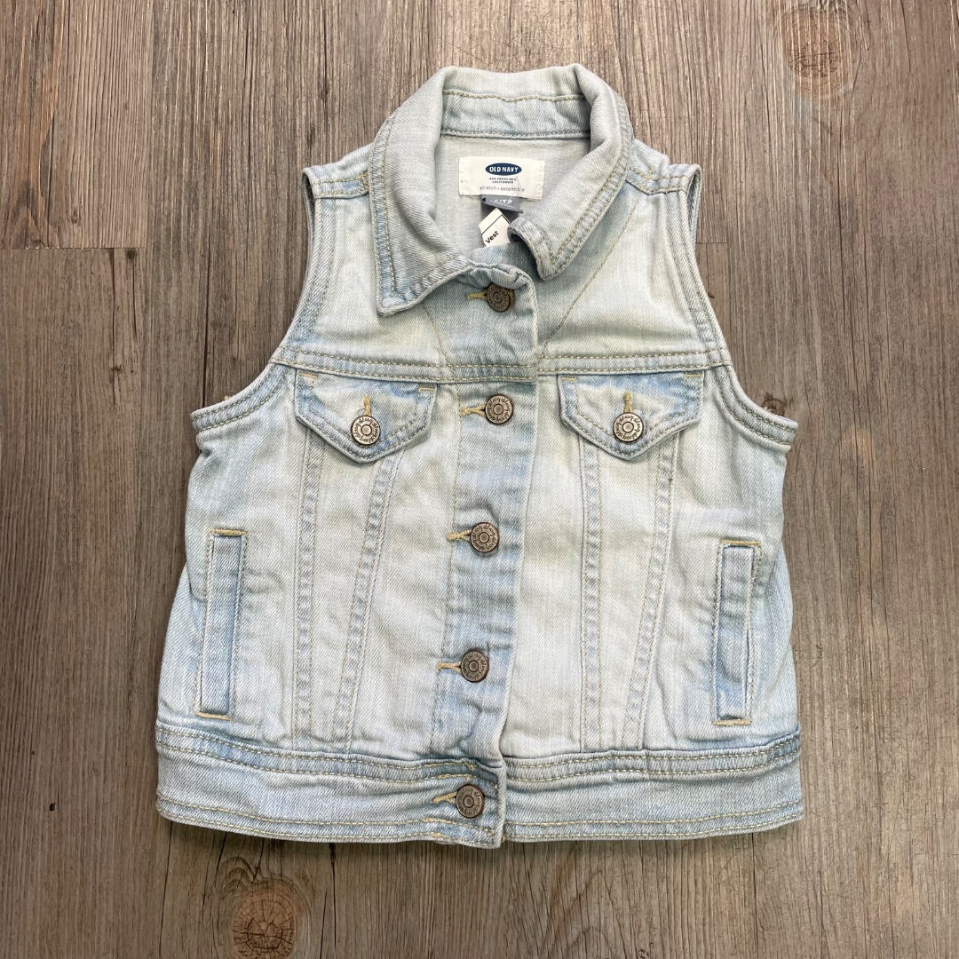 Light Blue Old Navy Denim Vest, 5Y