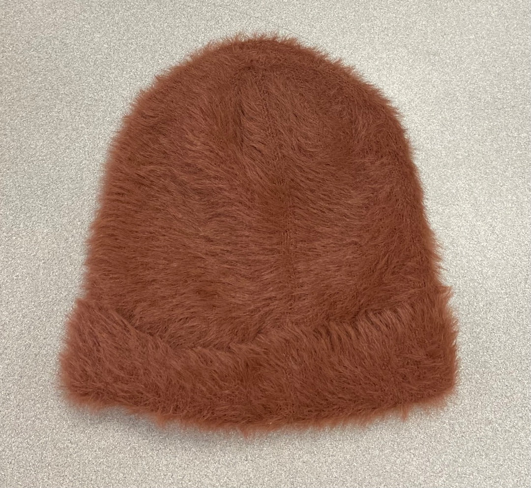 Brick Rylee+ Cru Fuzzy Beanie, 12-24M