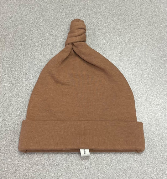 Cinnamon Quincy Mae Knotted Baby Hat, 0-6M