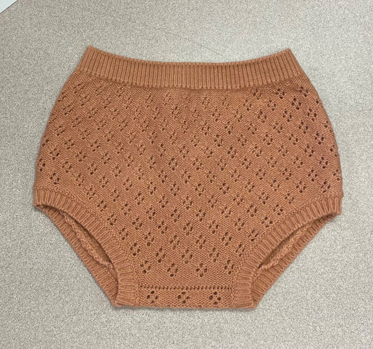 Melon Quincy Mae Knit Bloomer, 3-6M