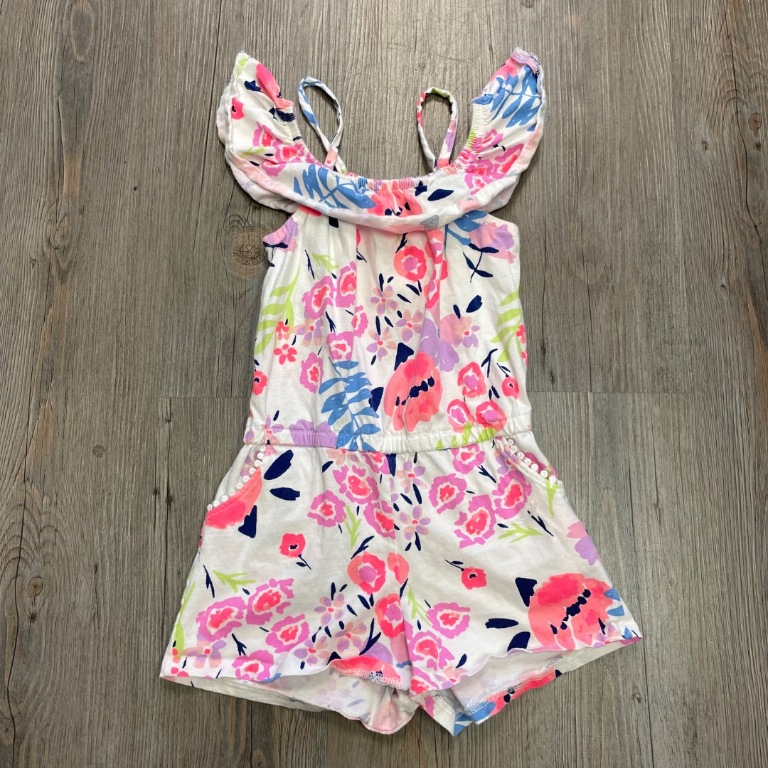 Floral Oshkosh Romper, 6Y