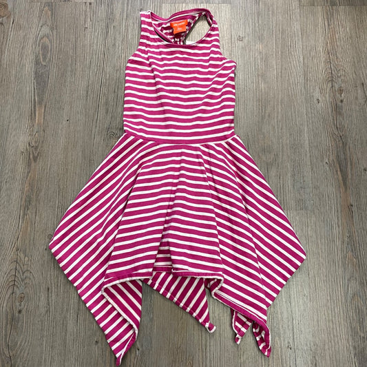 Pink White Joe Fresh Stripe Dress, 6Y