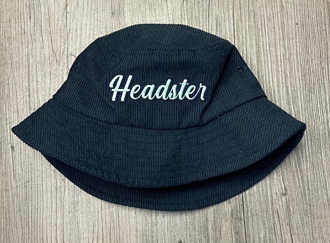 Navy Headster Corduroy Bucket Hat, 2-7Y