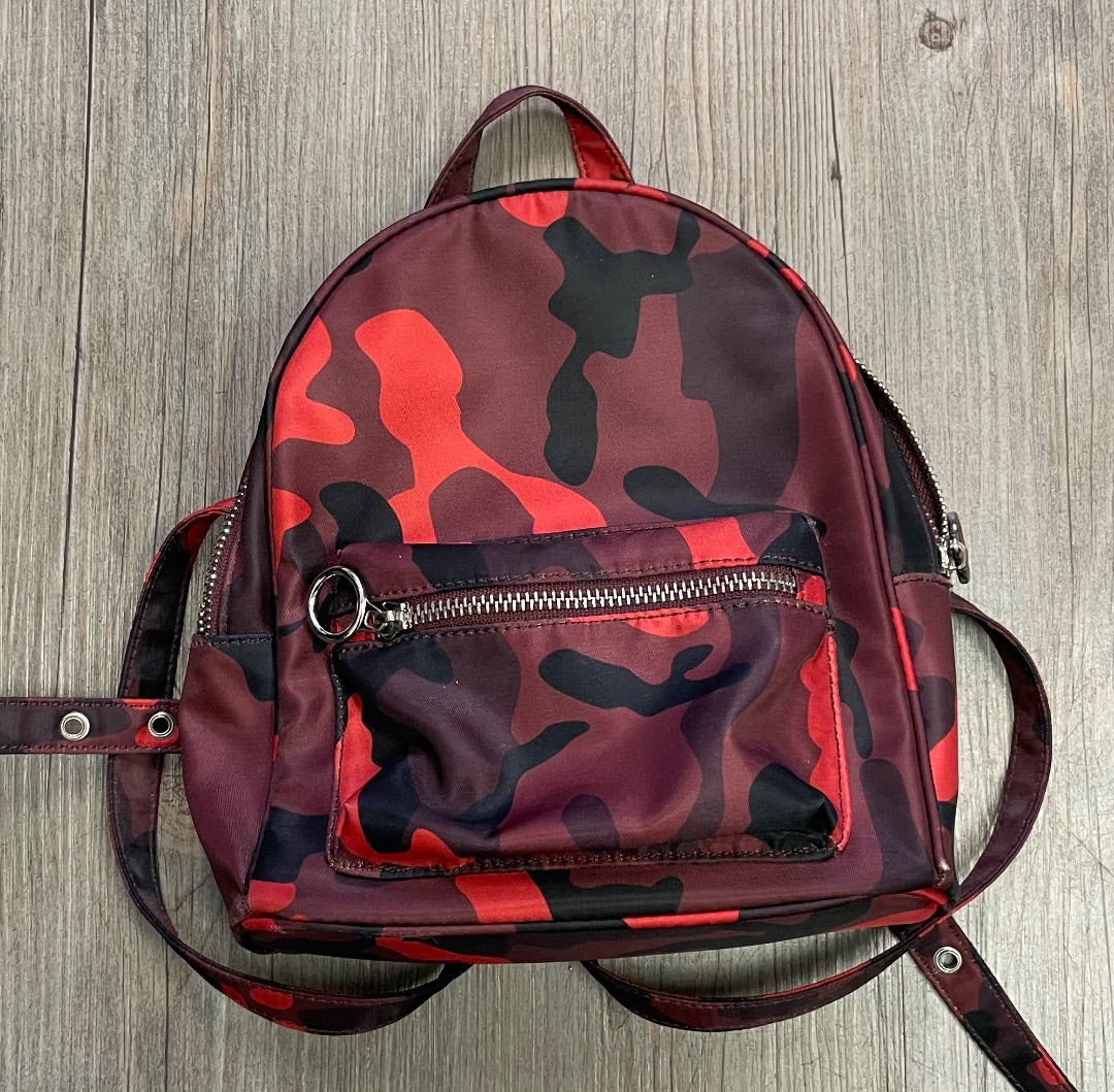 Red Camo Forever21 Mini Back Pack, Pre-owned