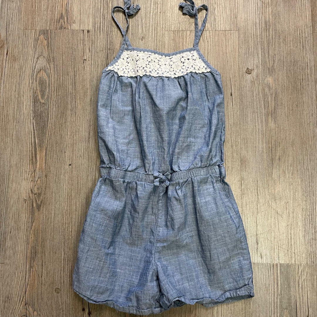 Blue Oshkosh Romper, 6Y