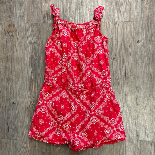 Red Oshkosh Romper, 5Y