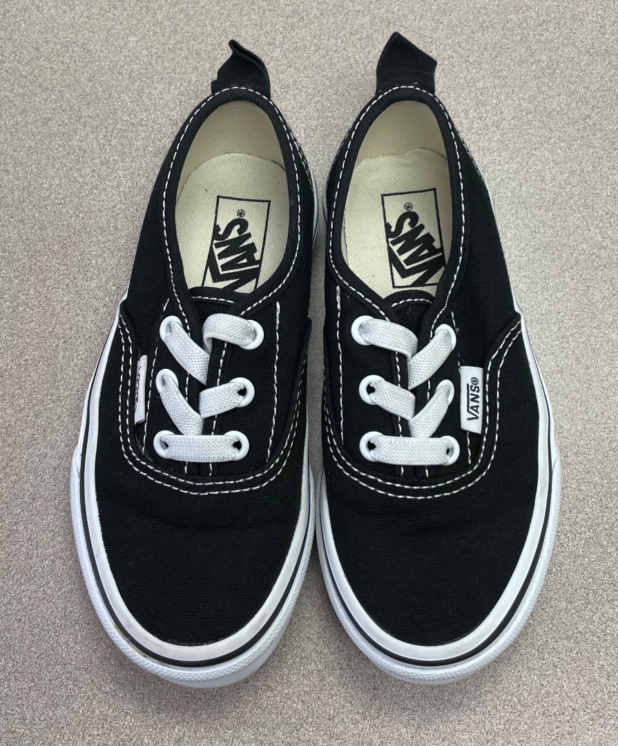 black Vans Sneaker, 11Y