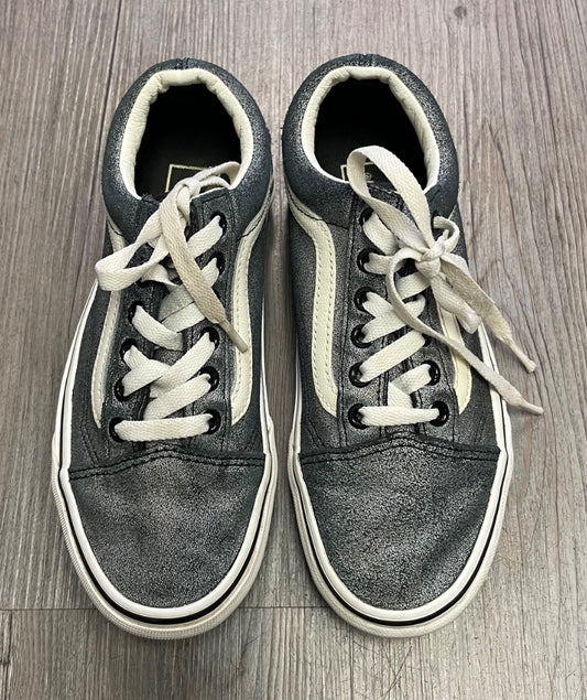 Iridescent Grey Vans Lace Up Sneaker, 6W 4.5M