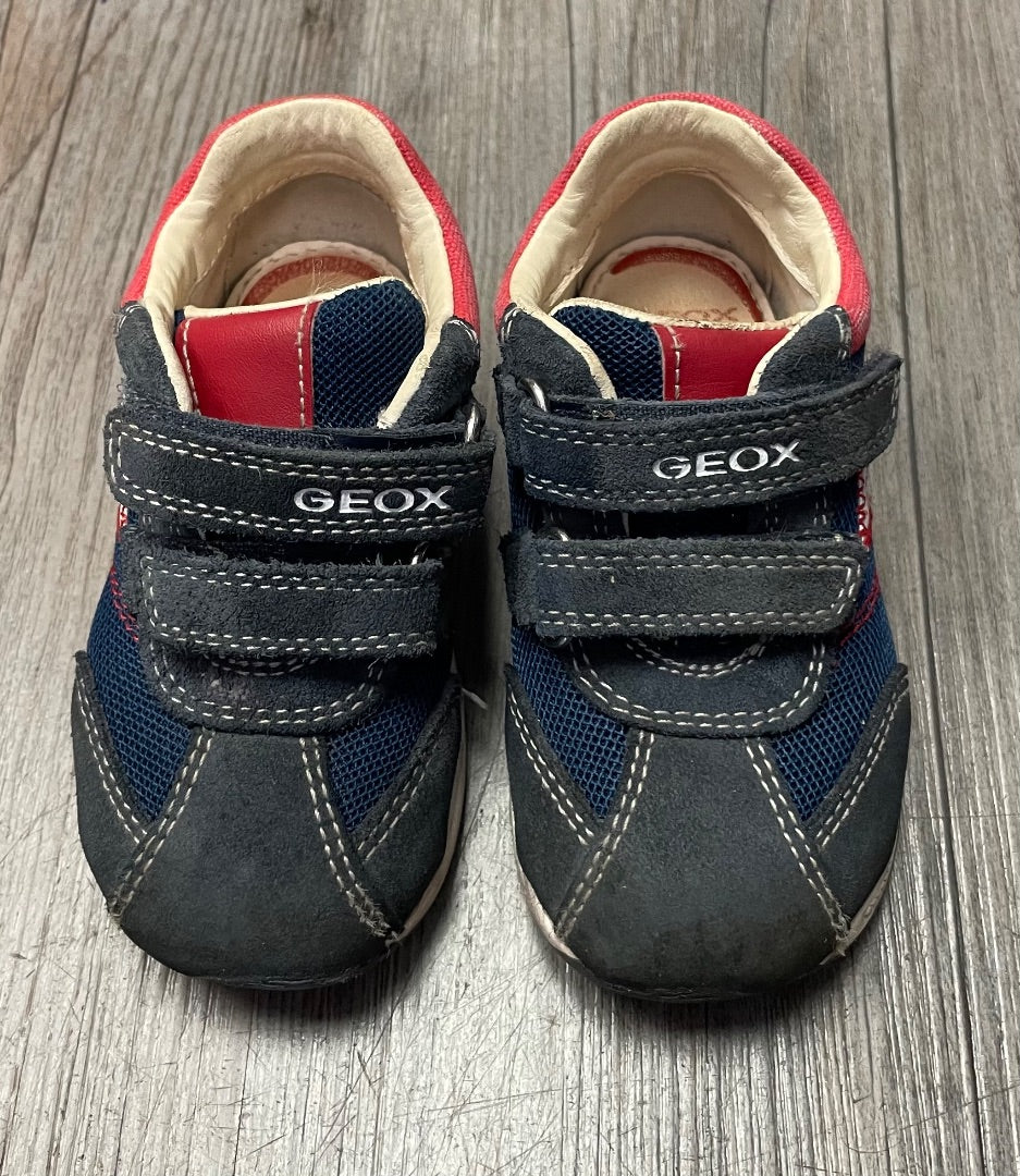 Navy Geox Velcro Mesh Suede, 6.5T