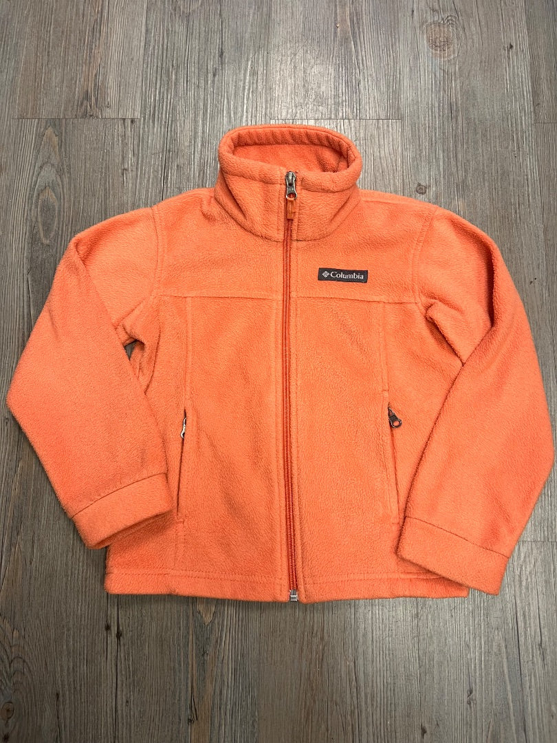 Orange Columbia Fleece Jacket, 4-5Y
