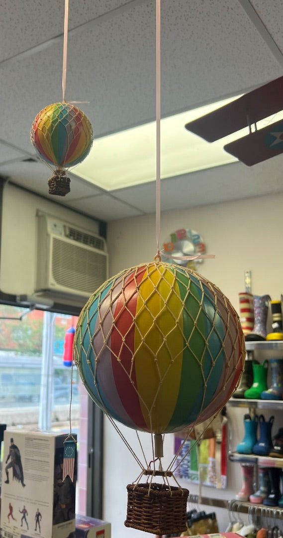 Rainbow Set of 2 Authentic Models Hot Air Balloon