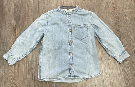 Blue H&M Denim Shirt, 4-5Y