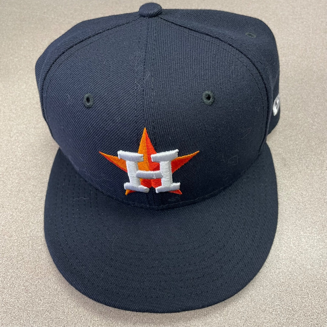 Black  Houston Astros Baseball Cap, Pre-owned