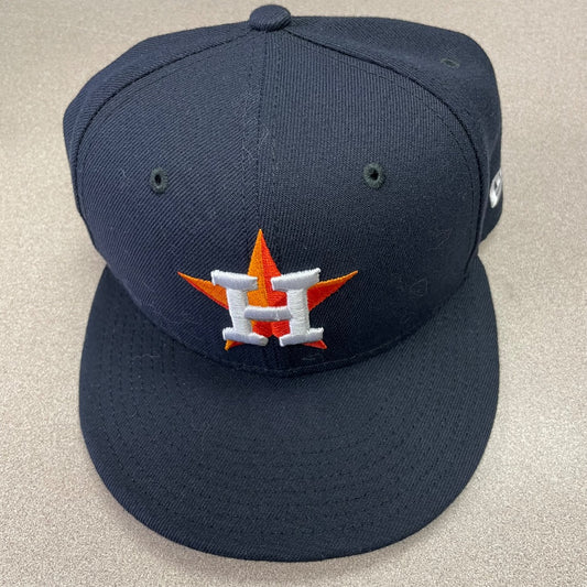 Black  Houston Astros Baseball Cap, Pre-owned