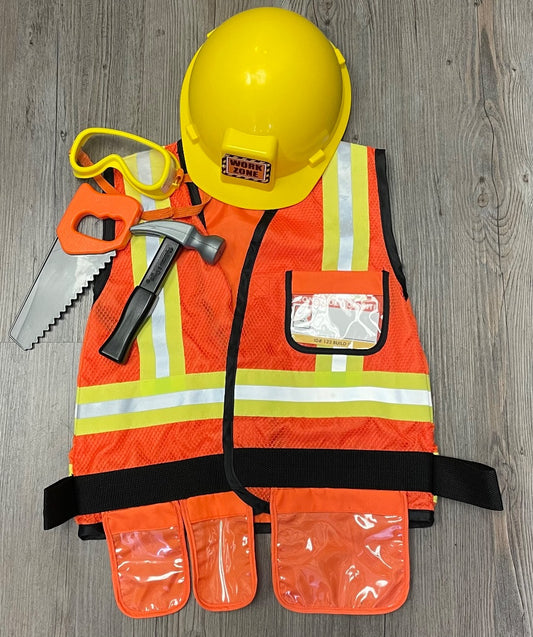 Yellow/Orange  Construction costumes, 3-6Y