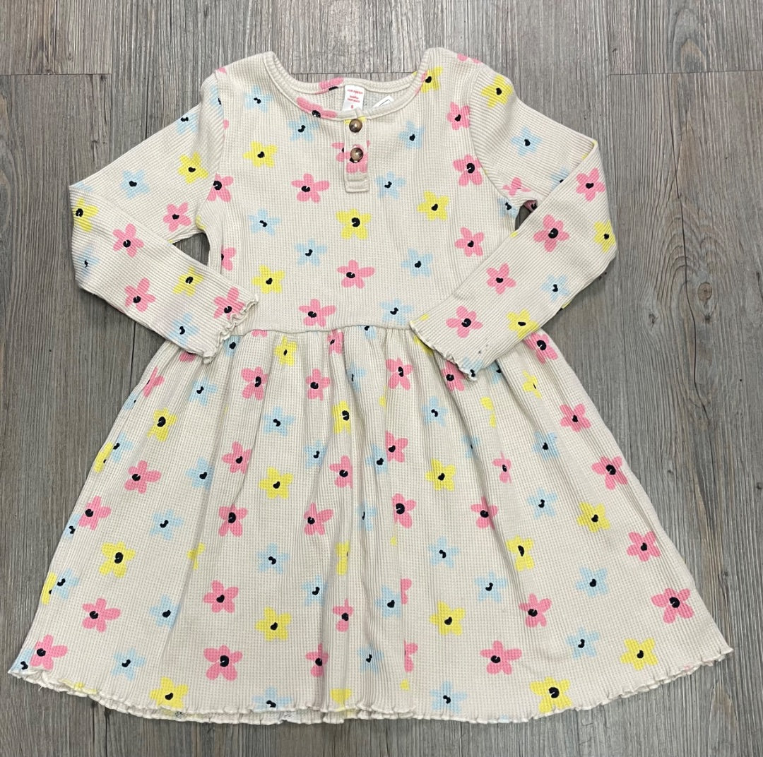 Floral Joe Fresh LS Dress, 5Y