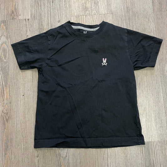 Black Psycho Bunny T-Shirt, 5-6Y