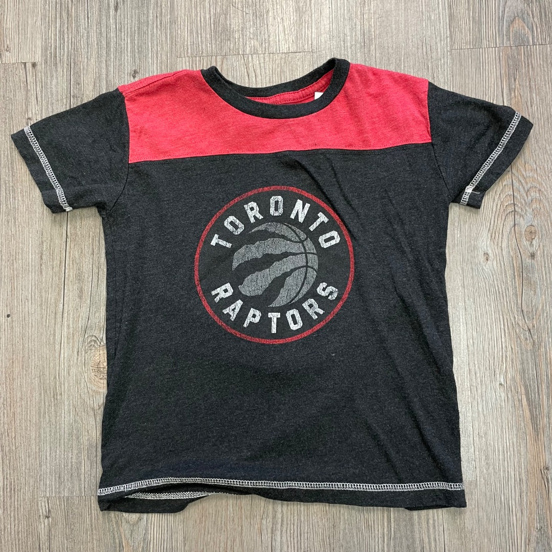 Black Red  T-Shirt Raptors, 5-6Y