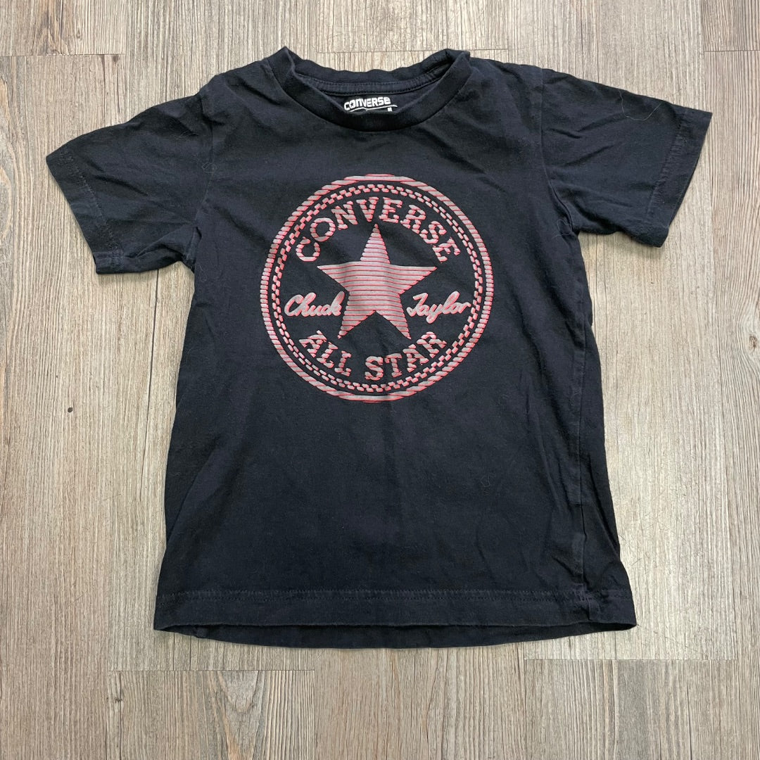 Black Converse T-Shirt, 5-6Y