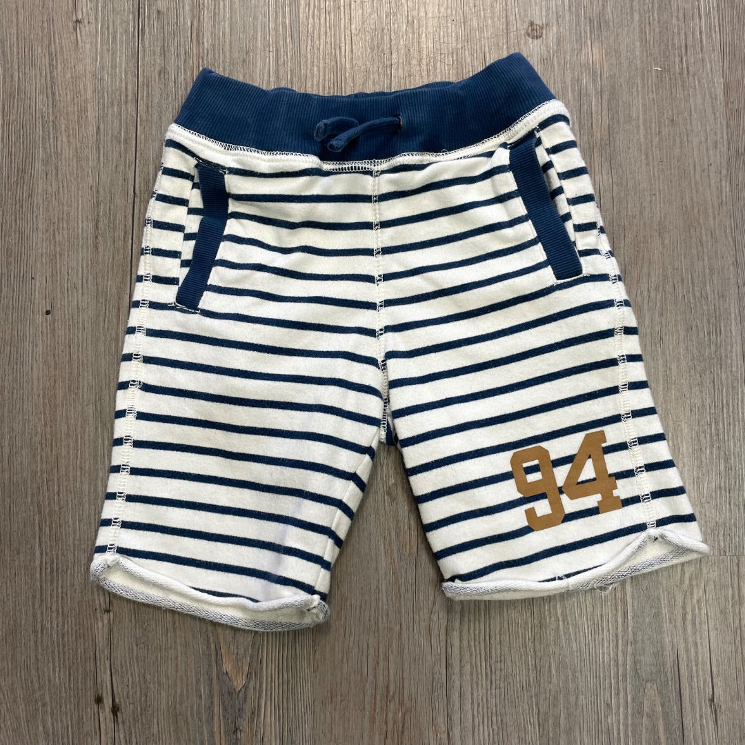 Navy Stripe H&M Draw String Shorts, 5-6Y