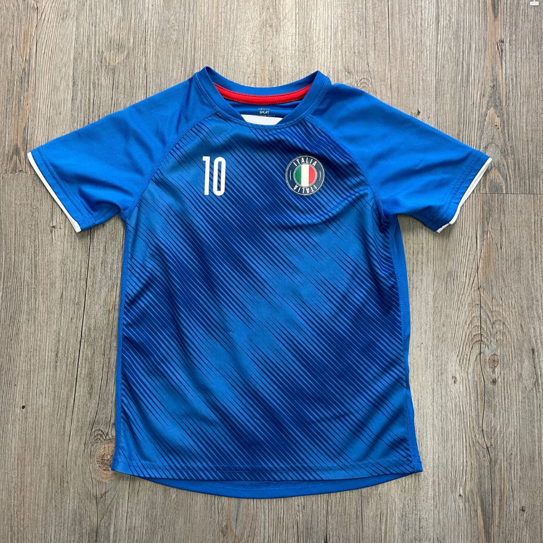 Blue H&M Soccer Jersey Italy, 6-8Y