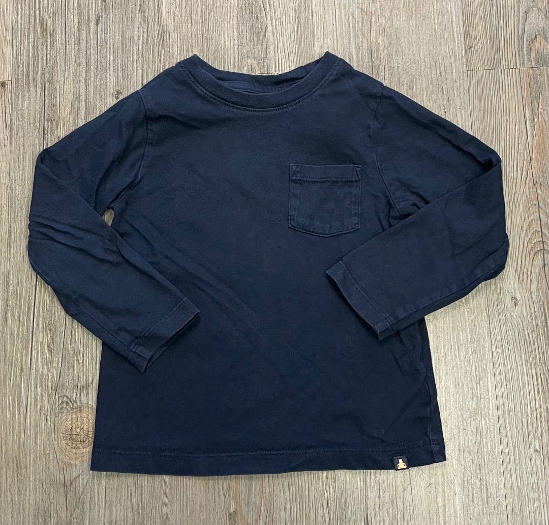 Navy Gap LS Tee, 4Y