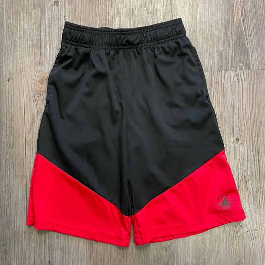 Red Black  Active Shorts, 10-12Y