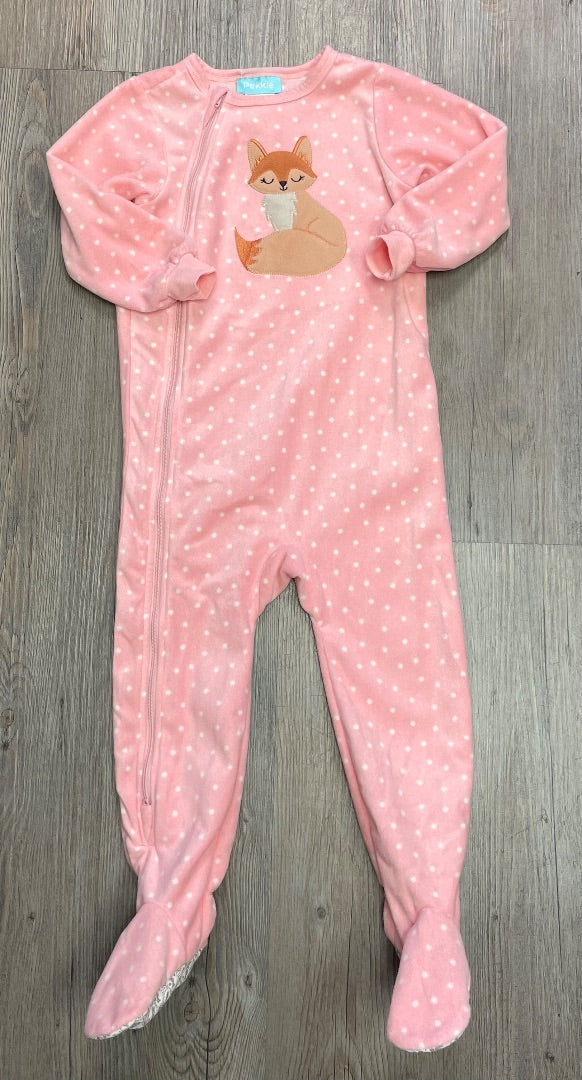 Coral Pekkle Pj Onesie, 3Y