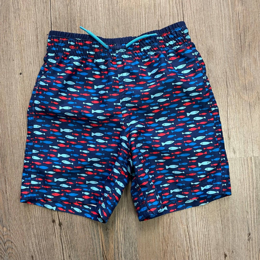 Fish Print Joe Fresh Swimming Shorts, 5Y