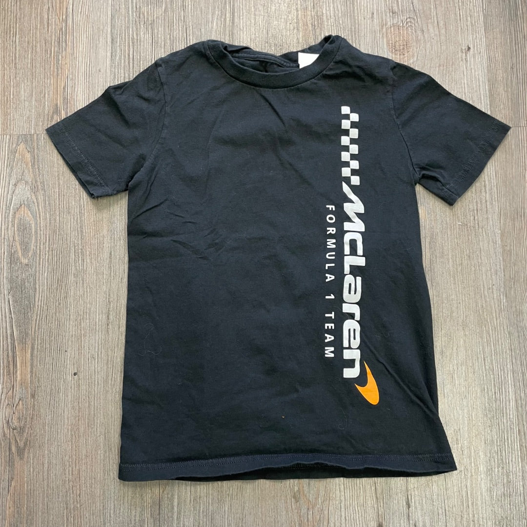 Black Mclaren T-Shirt, 7-8Y